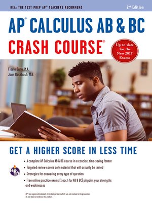 cover image of AP&#174; Calculus AB & BC Crash Course Book + Online